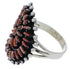 Red Oyster Shell Sterling Silver Jewelry Ring Size 5-3/4 AS36230